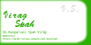virag spah business card